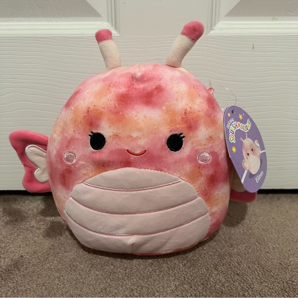 Squishmallows Eileen the Pink Butterfly 8”